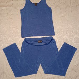 Blue Chicos Microfiber Tank & Pants Set